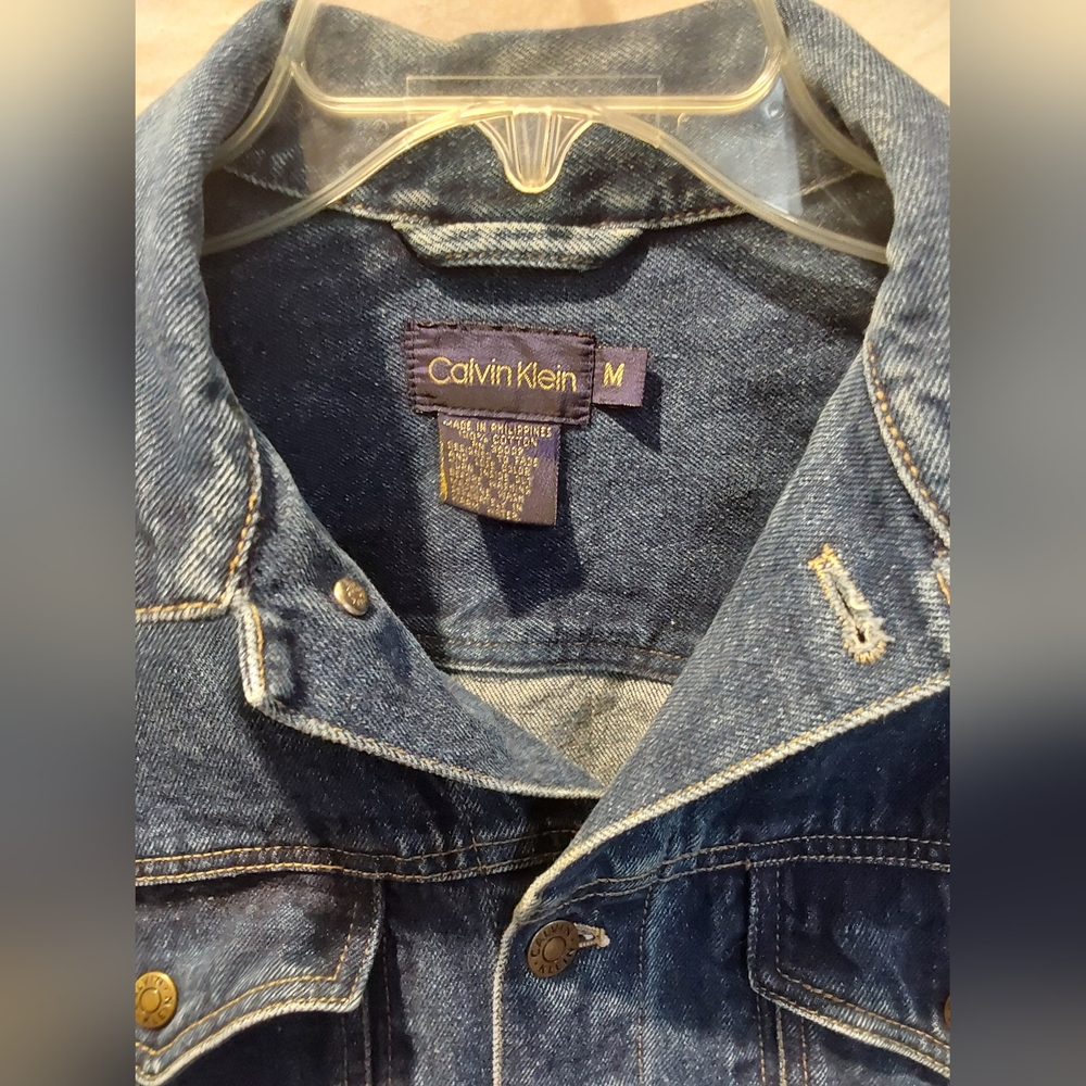 Calvin Klein Classic Blue Denim Jacket M - Picture 3 of 10